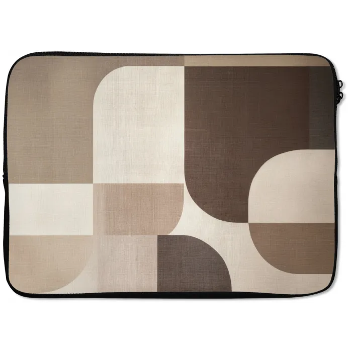 Geometrisch - Geweven structuur - Modern laptophoes neopreen klein -zkaufland3dotto