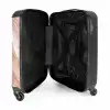 Marmer - Roze Marmer met Gouden Accenten NBS - Handbagage koffer - Kinderen Unisex middel -binnenkant