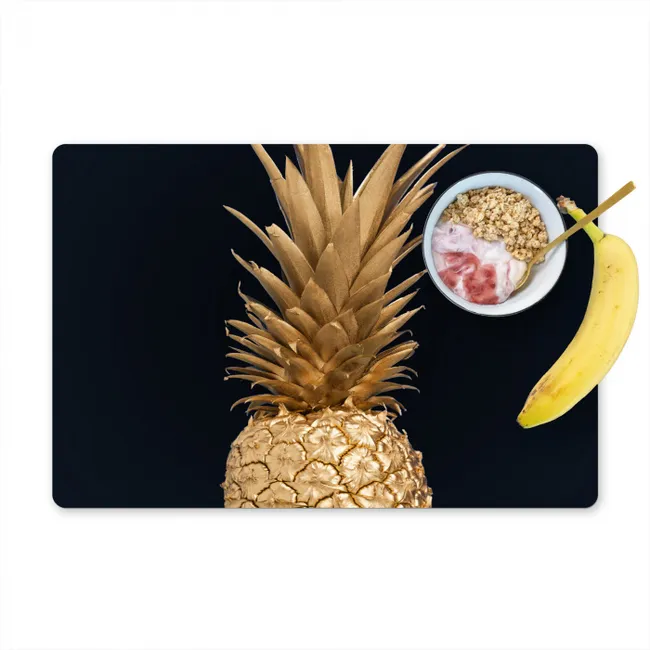 Gouden tropische vrucht Placemat vinyl groot -zzzproduct_Kitchenyeah-website