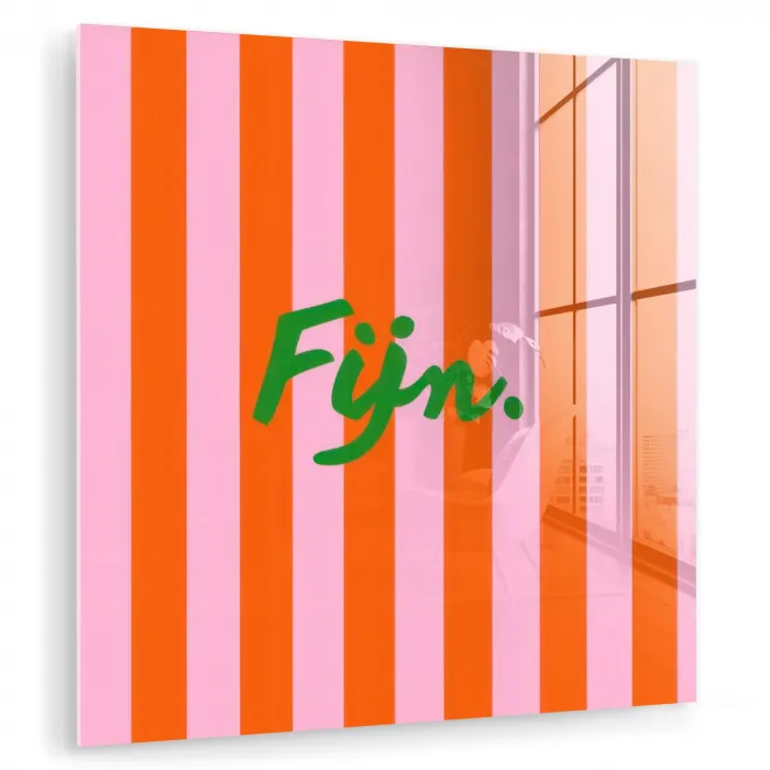 Patroon - Oranje - Fijn - Strepen plexiglas 5mm klein -zzzproduct_nieuw