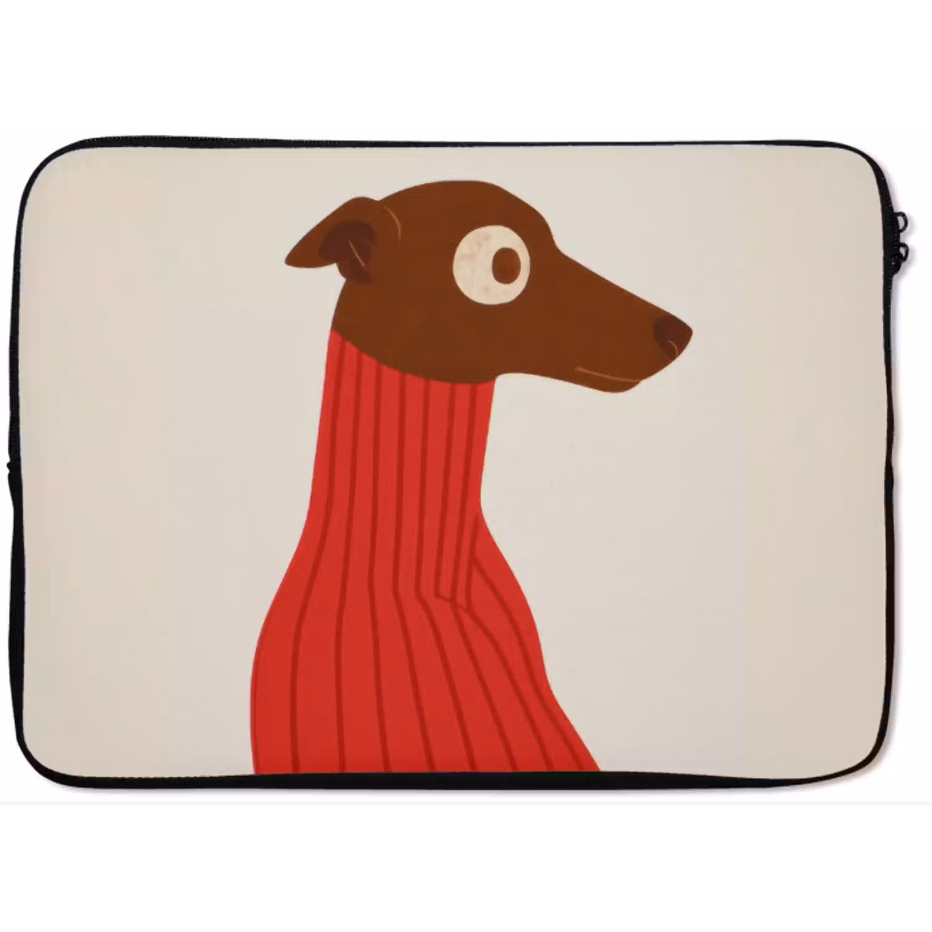 Silhouet - Hond - Trui - Rood laptophoes neopreen klein -zkaufland3dotto