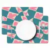 Blauw - Vlakken - Patroon - Hartjes Placemat vinyl groot 368 -zzsfeer2_Kitchenyeah-website