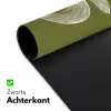 Lijntekening - Appel - Olijfgroen - Blaadje Muismat XXL klein -sfeer2