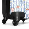 Gestreepte zomer print kleurrijk NBS - Handbagage koffer - Volwassenen Unisex middel -wiel