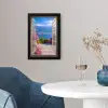 Doorkijk - Berg - Landschap - Uitzicht - Meer fotolijst zwart zonder passe partout klein -sfeer4