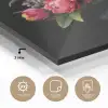 Tulpen - Bessen - Boeket - Vaas plexiglas 5mm klein -sfeer2