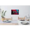 Boombox - Rood - Graffiti - Neon Muursticker klein -eettafel
