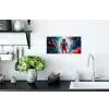 Astronaut - Neon - Meteoriet - Neon Muursticker klein -keuken