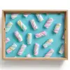 Spekjes - Pastel - Snoep - Blauw Dienblad Rechthoek middel -z3d_shopping