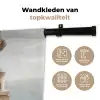 Kust - Klif - Boom - Gebouw Wandkleed katoen klein -sfeer2