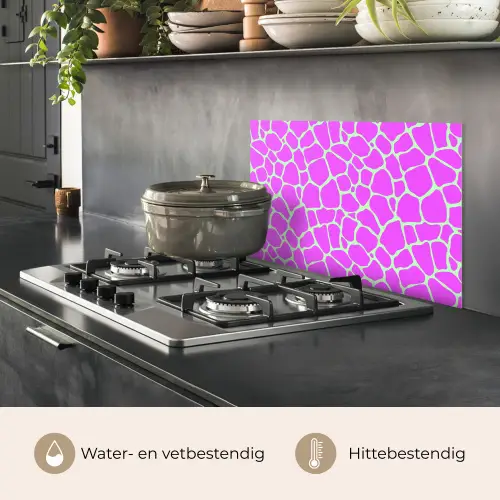 Mintgroen - Roze - Vlekken - Patroon keuken achterwand spatscherm klein 900 -usp_NL