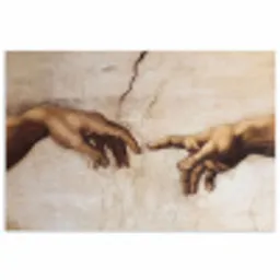 Adam - Michelangelo - Schilderij - Creation of Adam poster papier klein -3d