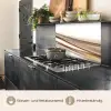 Golven - Abstract - Taupe keuken achterwand 2 middel -usp_DE