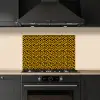 Zwart - Vlekken - Oranje - Dier keuken achterwand spatscherm klein 900 -sfeer1