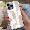 Abstracte bogen - Modern - Beige Hoesje iPhone 16 Pro Max met koord klein -sfeer3
