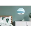 Zee - Koffiekopjes - Zomers Wandcirkel aluminium klein -slaapkamer