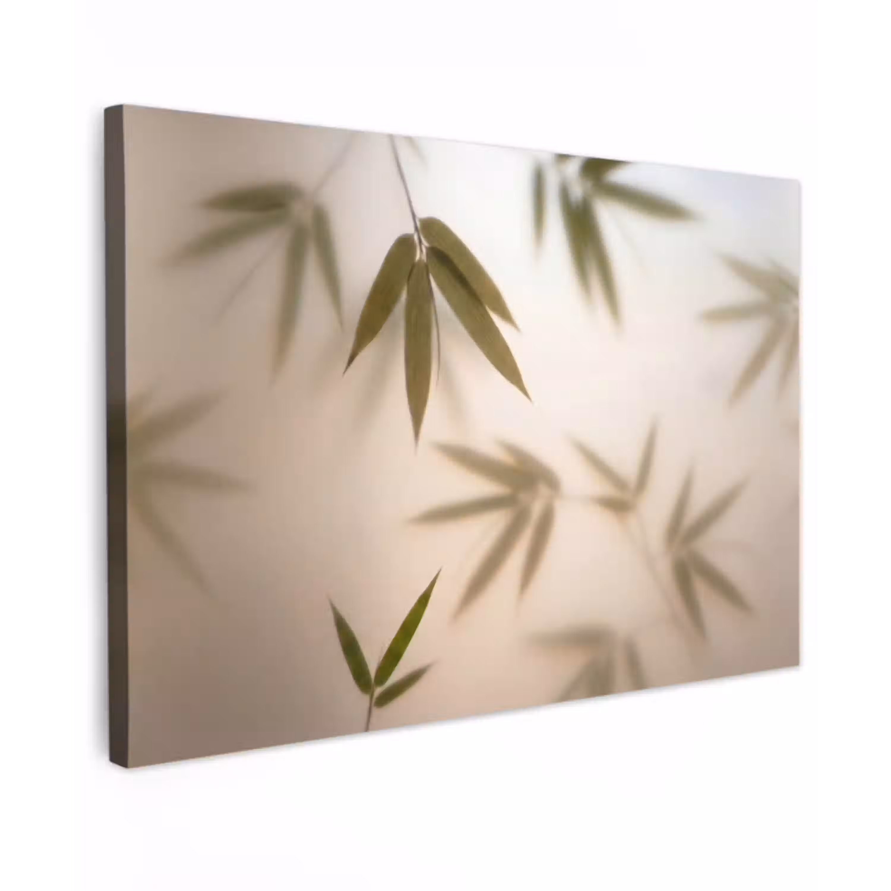 Planten - Bladeren - Natuur - Groen Tuinposter op houten frame 2 cm dik klein -3d