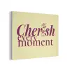 Cherish every moment - Cocktailglas - Geel PET vilt klein -3d