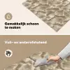 Waaierstructuren - Beige - Vezeltextuur Inductie beschemer met haakjes klein 777 -ky-schoon-nl