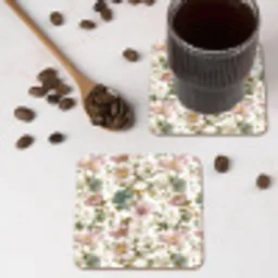 Bloemen - Patroon - Pastel onderzetter kurk middel 366 -sfeer2