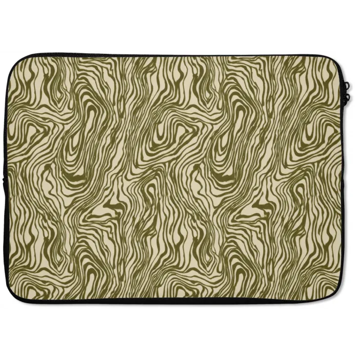 Abstract - Marmer - Groen laptophoes neopreen klein 279 -zkaufland3dotto