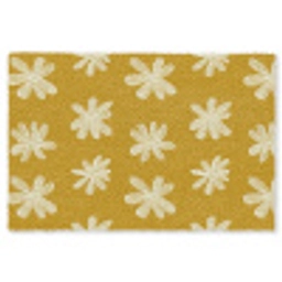 Bloem - Speels - Okergeel Vloerkleed Rechthoek klein 1091 -3d
