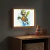 Schildpad - Cartoon - Water - Groen Light Box met batterij (Wandlamp kind) middel -sfeer5_kind