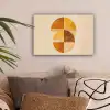 Cirkels - Geel - Minimalistisch canvas 2cm klein -sfeer1