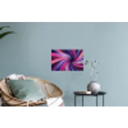 Abstract - Swirl - Futuristic - Neon Muursticker klein -plant