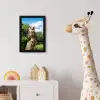 Uil - Boomstronk - Bos - Lucht fotolijst zwart zonder passe partout klein -usfeer4_kinderkamer