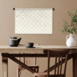 Patroon - Bloemen - Beige Wandkleed katoen klein 269 -sfeer6