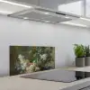 Stilleven met bloemen - Schilderij van Jan van Huysum keuken achterwand spatscherm klein -3d_schuin