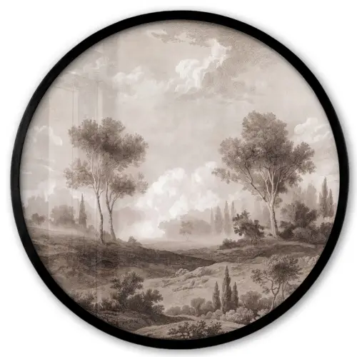 Klassiek - Landschap - Neutraal Fotolijst rond zonder passe partout klein -3d