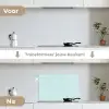 Meeuwen - Mint - Patroon keuken achterwand spatscherm klein 900 -voor_na_NL