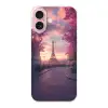 Eiffeltoren - Parijs - Roze Apple iPhone 16 klein -3d