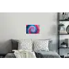 Spiraal - Roze - Draaiend Muursticker klein -slaapkamer