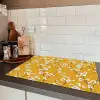 Bloesemtak - Aquarel - Geel Inductie beschermer vinyl 3mm klein 276 -sfeer3