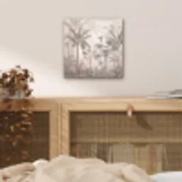 Jungle - Banenboom - Kolibrie - Beige aluminium wit klein -sfeer3