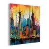 Neon Skyline - Graffiti - Kleurrijk - Gebouwen plexiglas 5mm klein -z3d