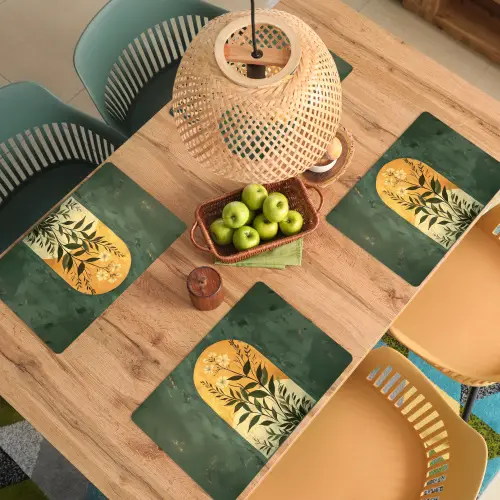 Plant - Bloemen - Wit Placemat vinyl groot -zzsfeer5_Kitchenyeah-website