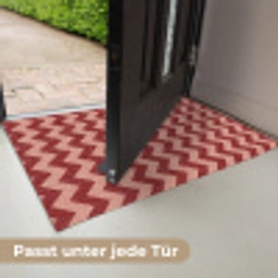 Zigzag - Strepen - Patroon - Rood Deurmat klein -USP_DE