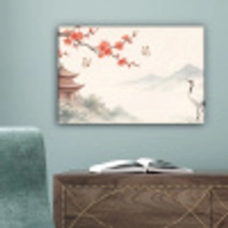Kraanvogel - Azië - Klassiek canvas 2cm klein -sfeer4