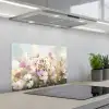 Quote - Bloemen - Schilderachtig keuken achterwand spatscherm klein -3d_schuin