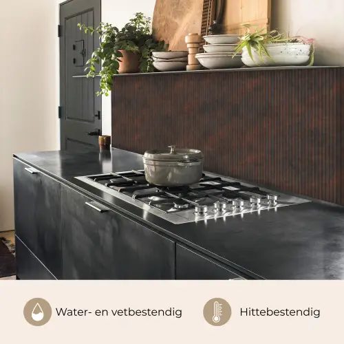 Strepen - Roest - Donker keuken achterwand 2 middel 871 -usp_NL