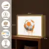 Voetbal - Abstract - Oranje - Verfspatten Light Box met batterij (Wandlamp kind) middel -USP_websiteoverzichtNL