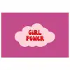 Girl power - Wolk - Roze poster papier klein -3d