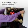 Macarons - Rood - Hart Inductie beschemer met haakjes klein -ky-ophangen-nl