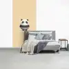 Panda - Beige - Minimalistisch fotobehang vinyl groot -slaapkamer