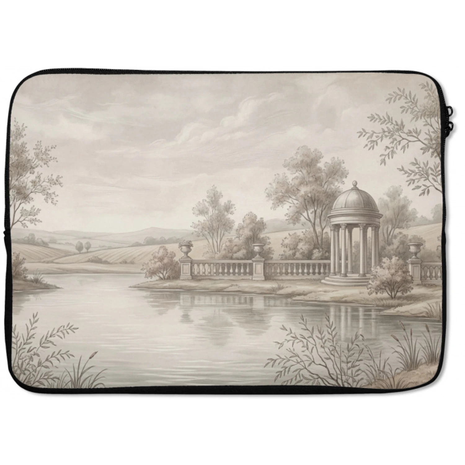 Terras - Water - Natuur - Landschap laptophoes neopreen klein -zkaufland3dotto
