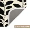 Botanisch - Dessin - Zwart - Beige Badmat klein 997 -USP_AntislipNL